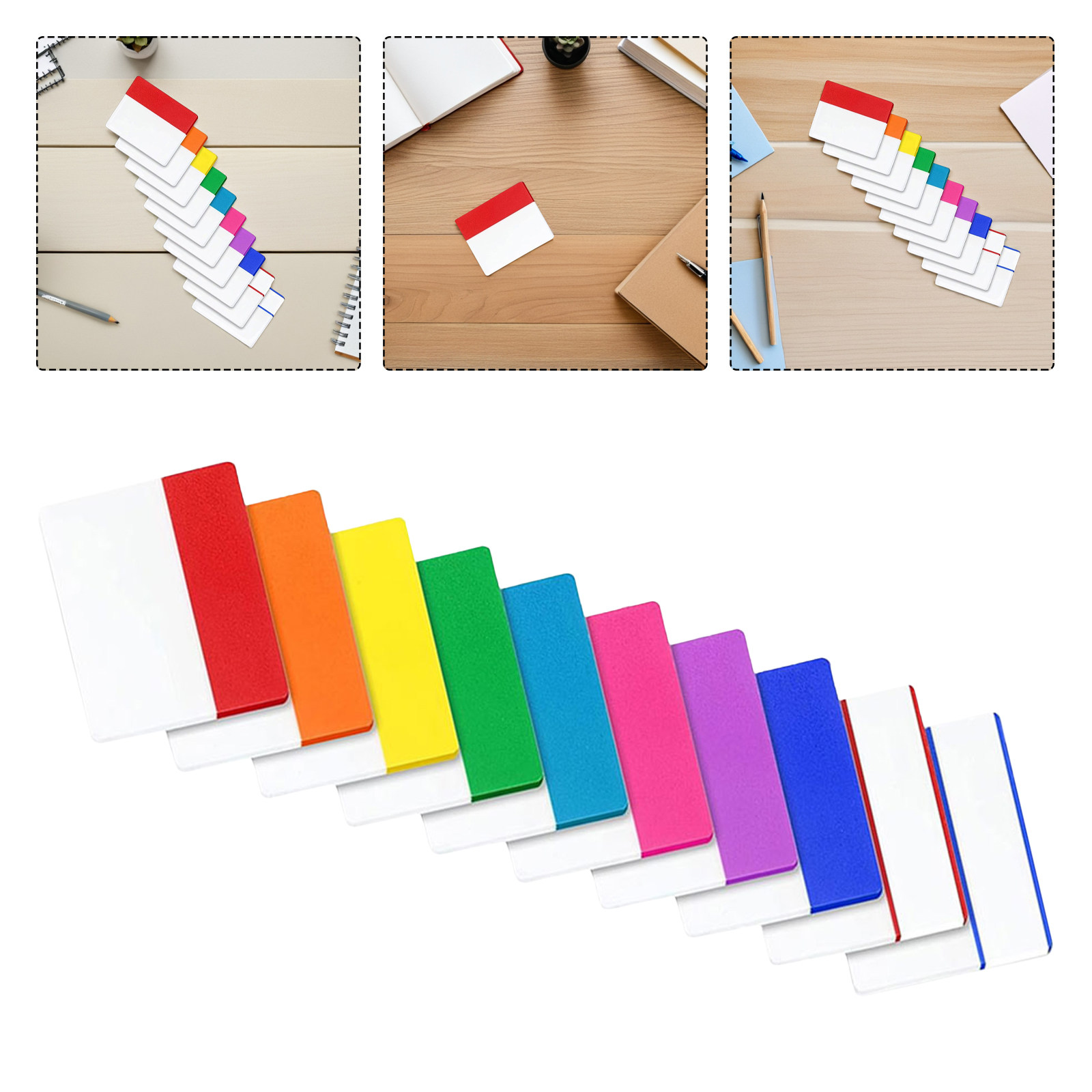 Index Tab Divider - 10 Semi Transparent Waterproof Writable Index