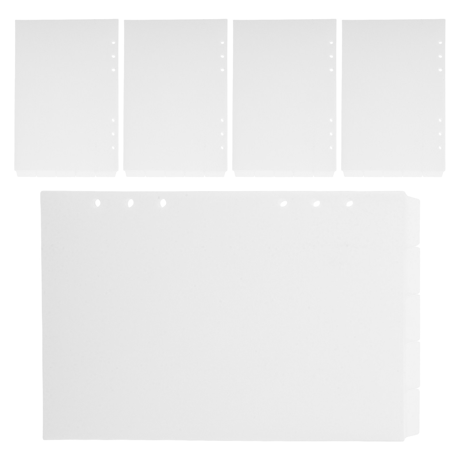 Index Tab Divider - 25Pcs A5 Binder Index Dividers Plastic