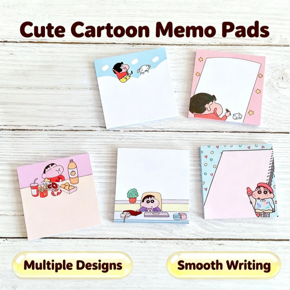 Stationery Office - Crayon Shin-chan sticky notes. Non-adhesive tearable