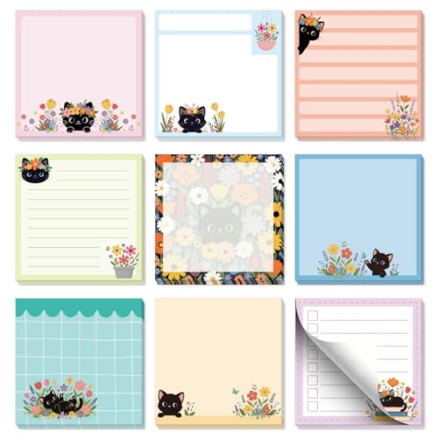 Memo Pad Sticky - 9pcs 540 Sheets Cute Sticky Notes