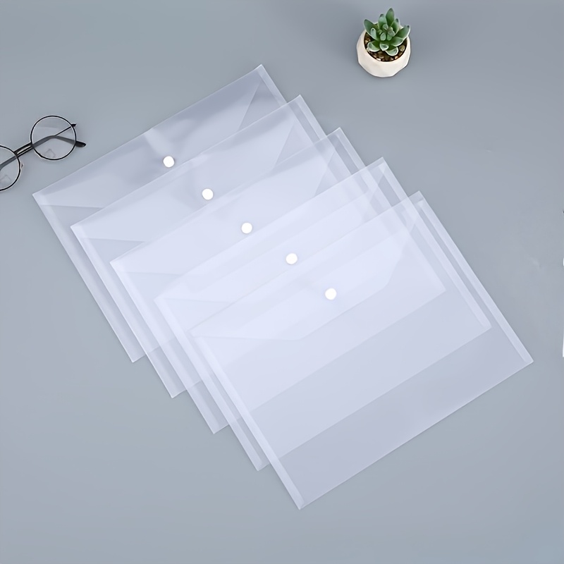 Is Stationery Office Supply - 10pcs Transparent A4 Folders Clear Folders