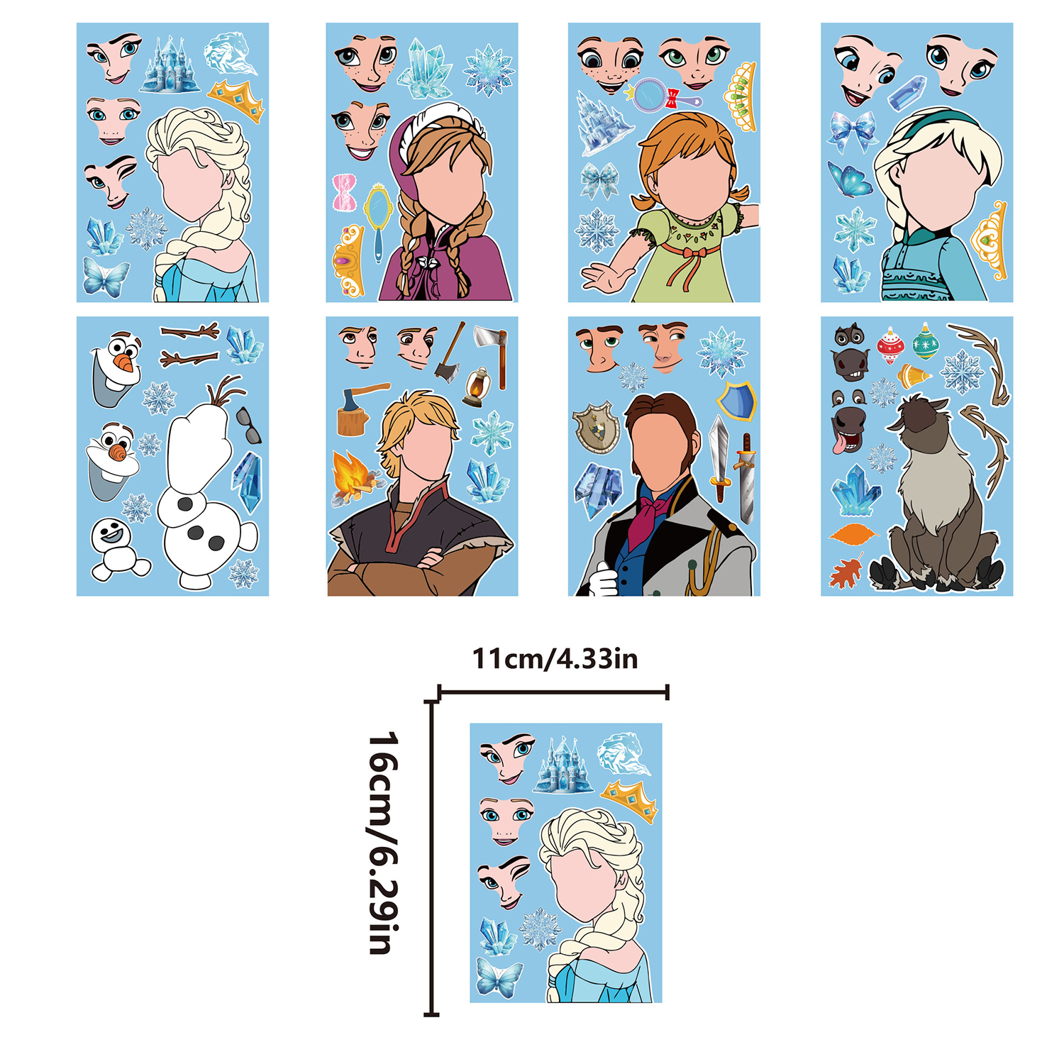 Frozen Queen Party Sticker Els - Memo Pad Sticky ulasan dan harga