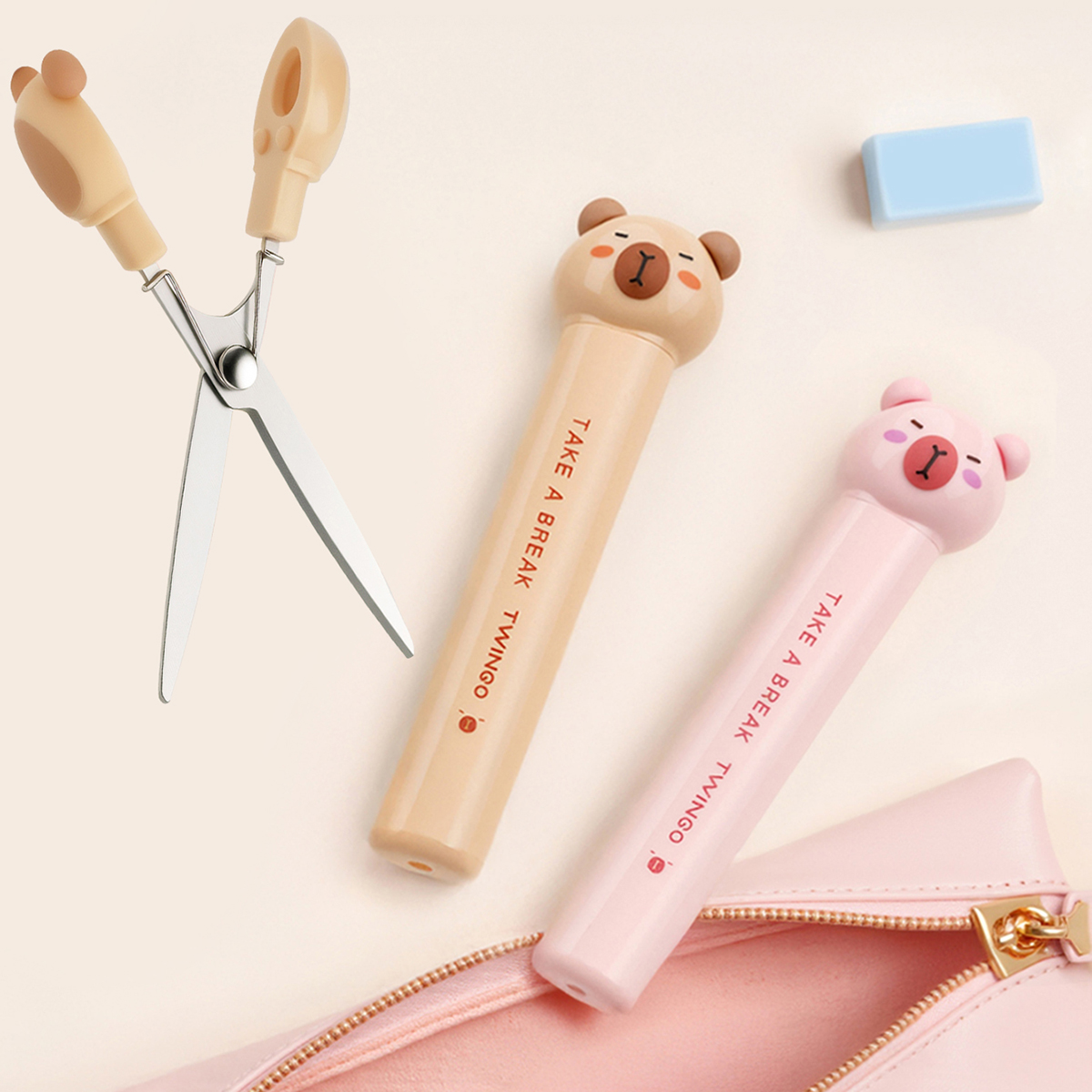 Capybara Scissor Cartoon Foldi - Stationery Office ulasan dan harga