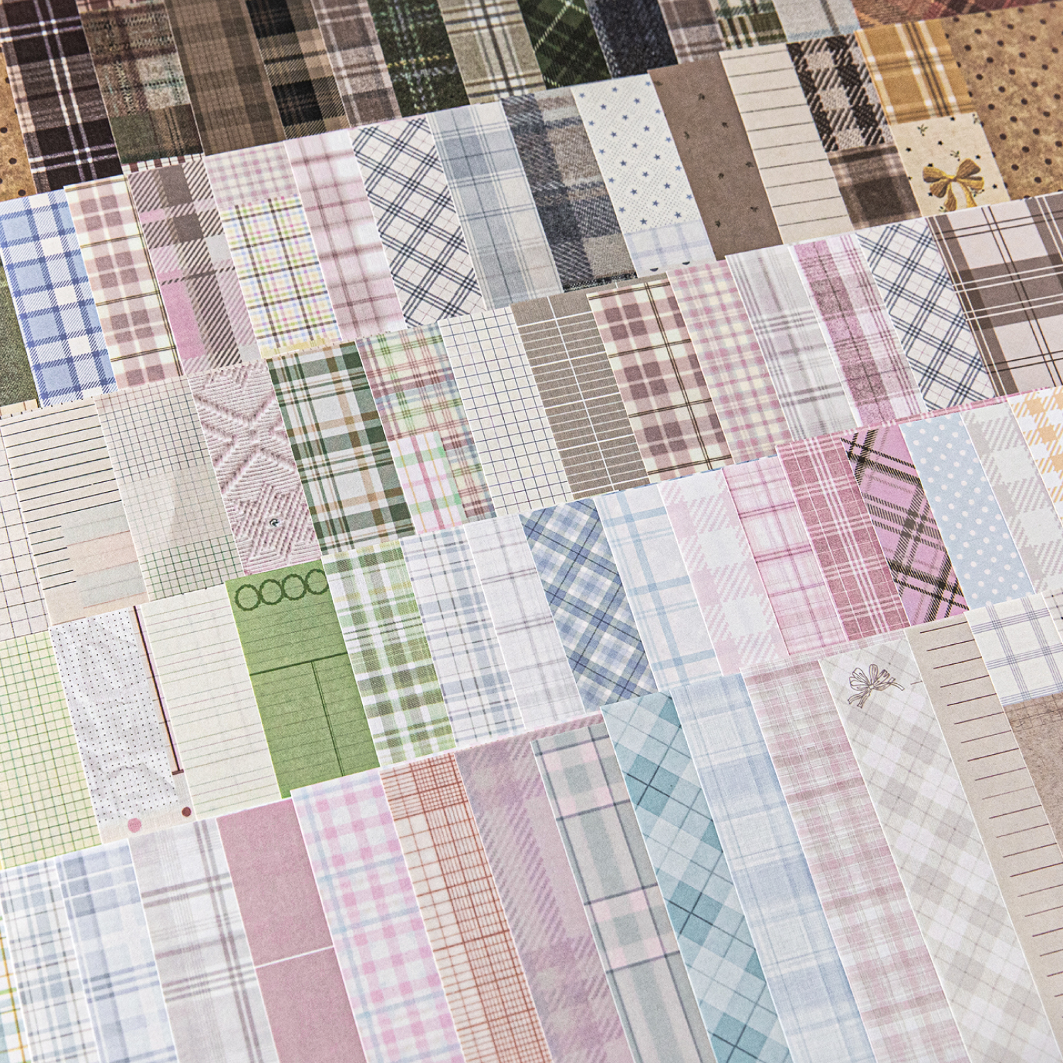 Journal GO 50pcs Kawaii Plaid  - Office Stationery Supply List ulasan dan harga