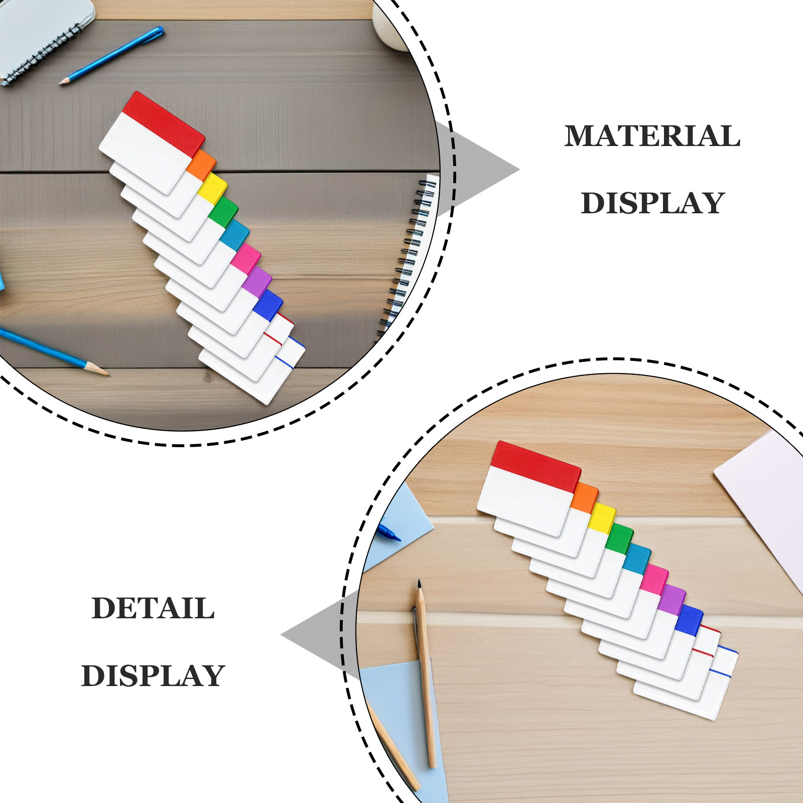 10 Semi Transparent Waterproof - Index Tab Divider ulasan dan harga