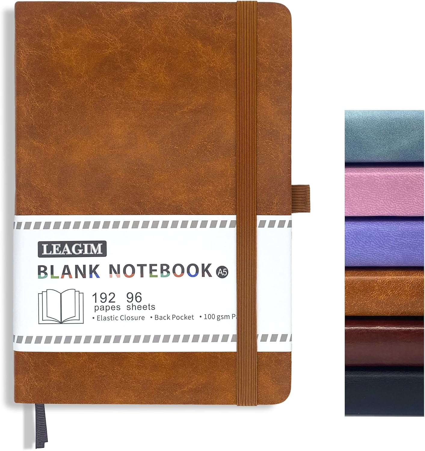A5 Blank Journal Notebook 192  - Journal Leather Hardcover ulasan dan harga
