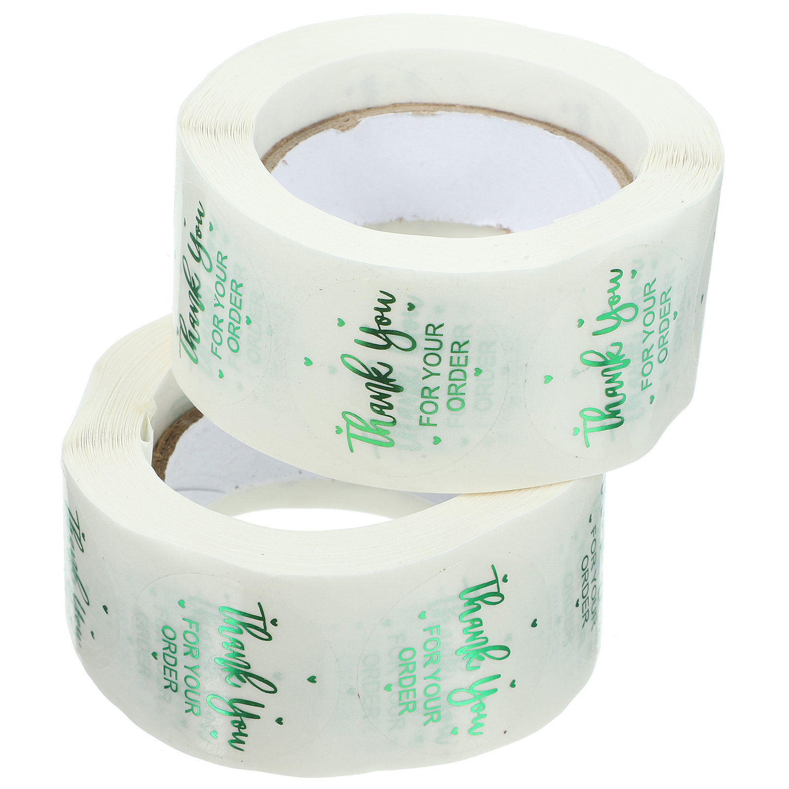 2 Rolls Transparent Circle Sti - Sticker Label Roll ulasan dan harga