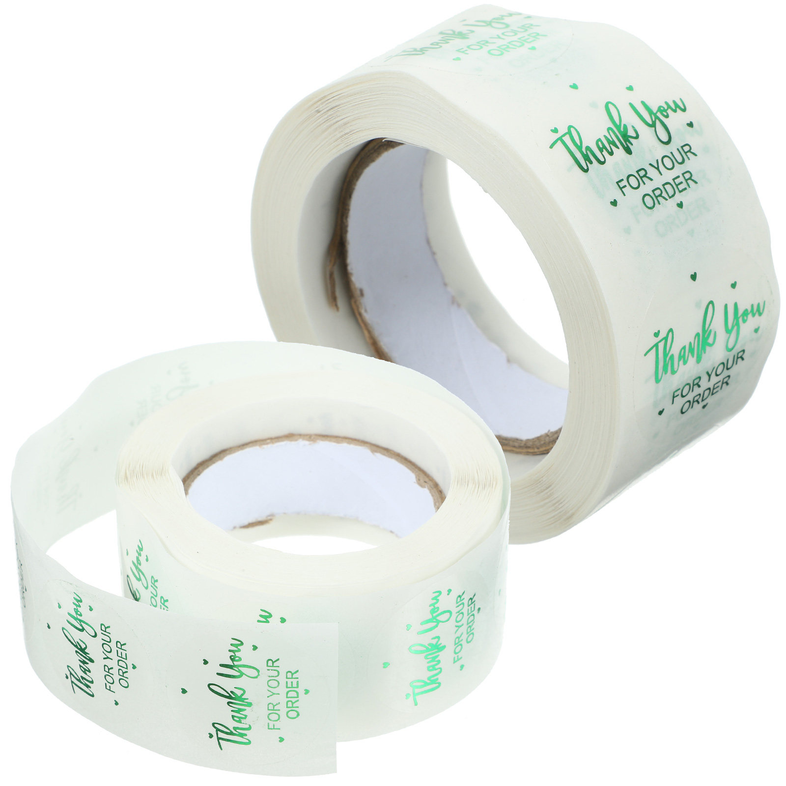 2 Rolls Transparent Circle Sti - Sticker Label Roll ulasan dan harga