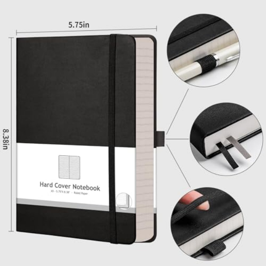 Thick Journal Lined Notebook - - Journal Leather Hardcover ulasan dan harga