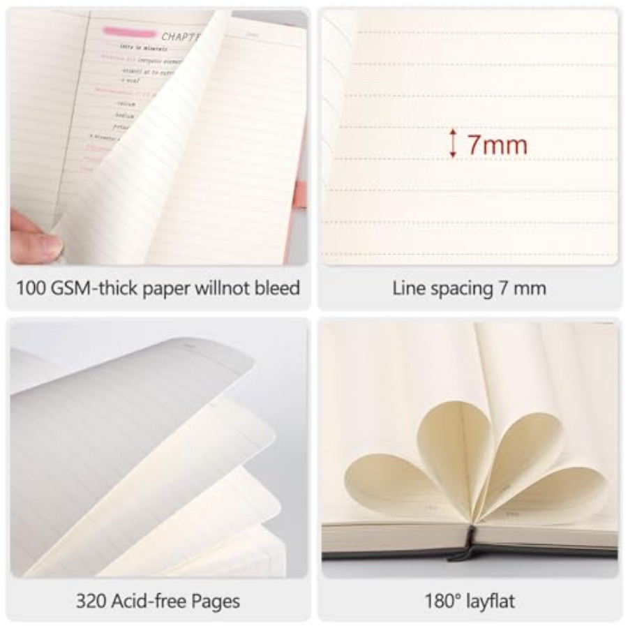 Thick Journal Lined Notebook - - Journal Leather Hardcover ulasan dan harga