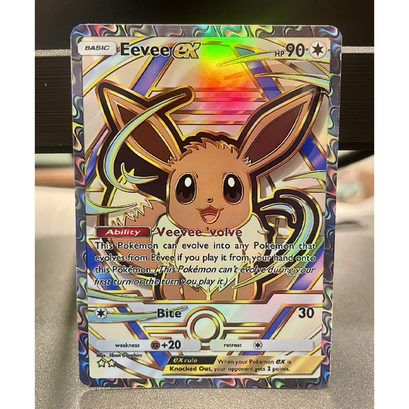 Diy Pkm Fan Art Tcg Pocket Eev - Cardstock Paper Pack ulasan dan harga