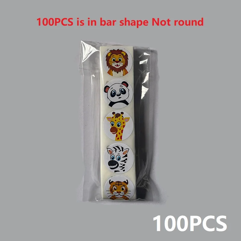 100-500pc Stickers Rolling Ani - Sticker Label Roll ulasan dan harga