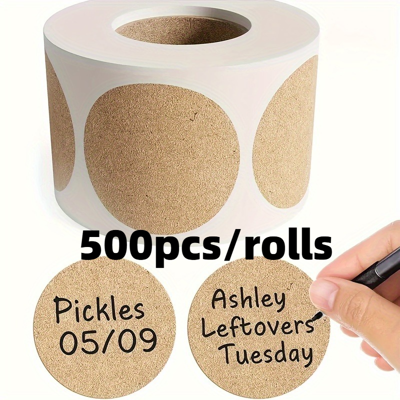 500pcs/rolls Sticker Round Pas - Sticker Label Roll ulasan dan harga