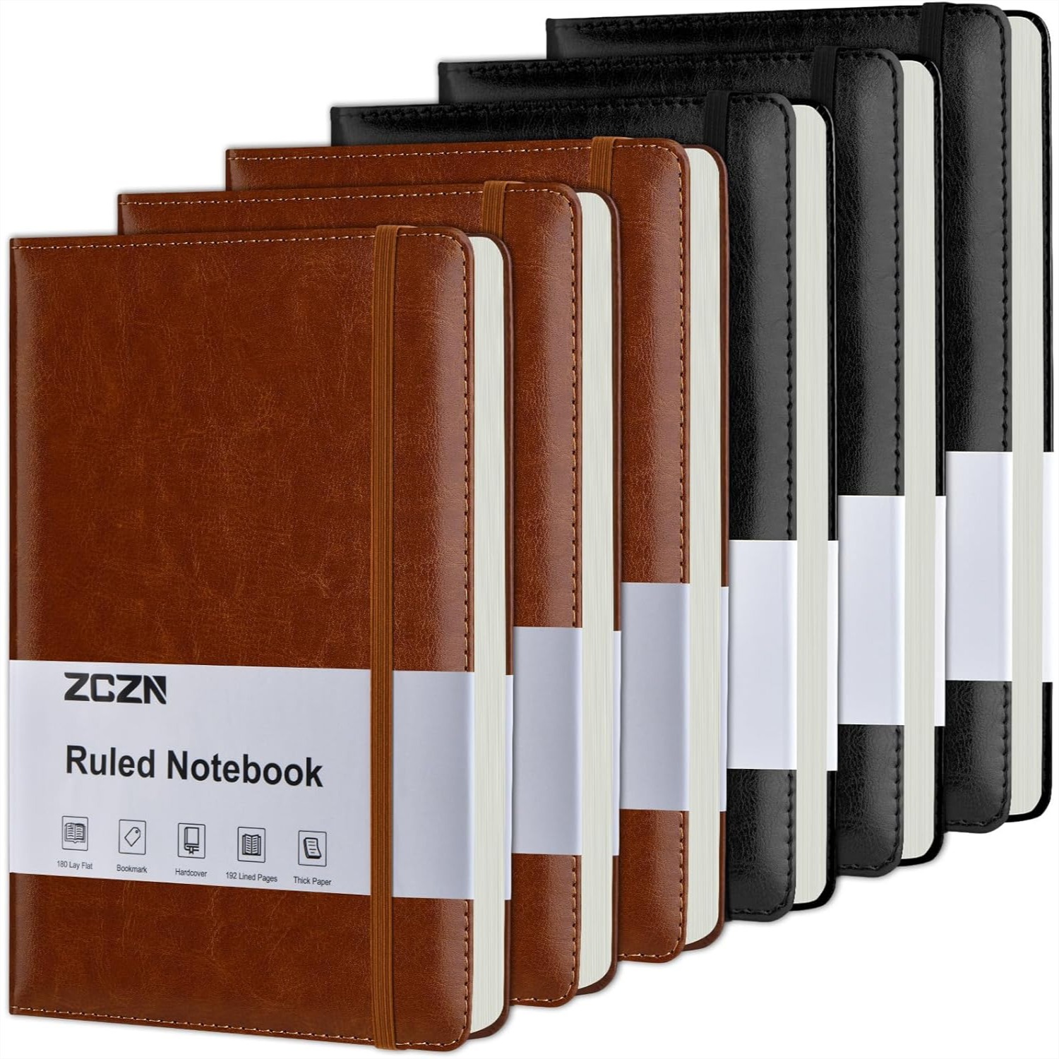 6 Pack Lined Journal Notebooks - Journal Leather Hardcover ulasan dan harga