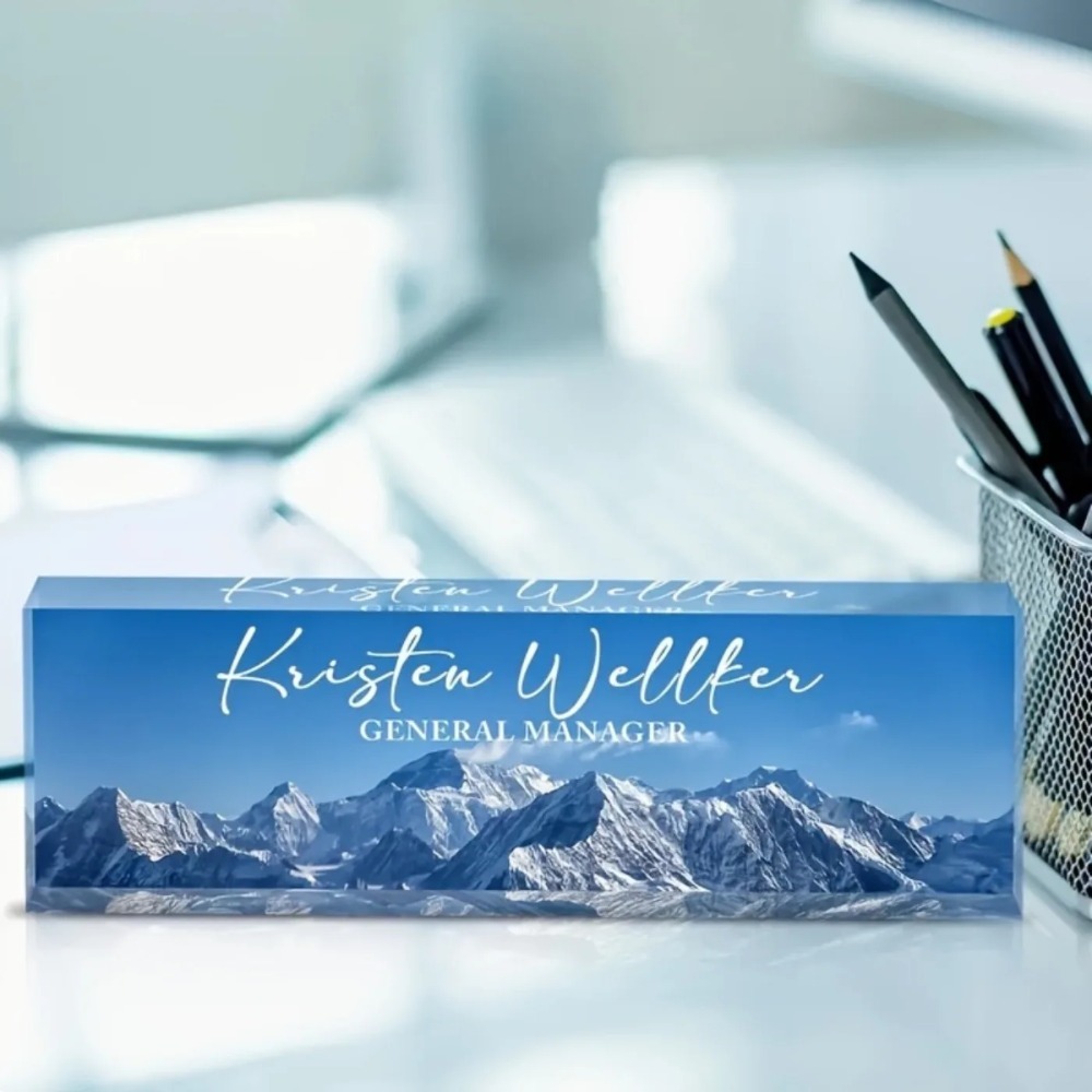 Custom Acrylic Name Plate for  - Desk Name Plate ulasan dan harga