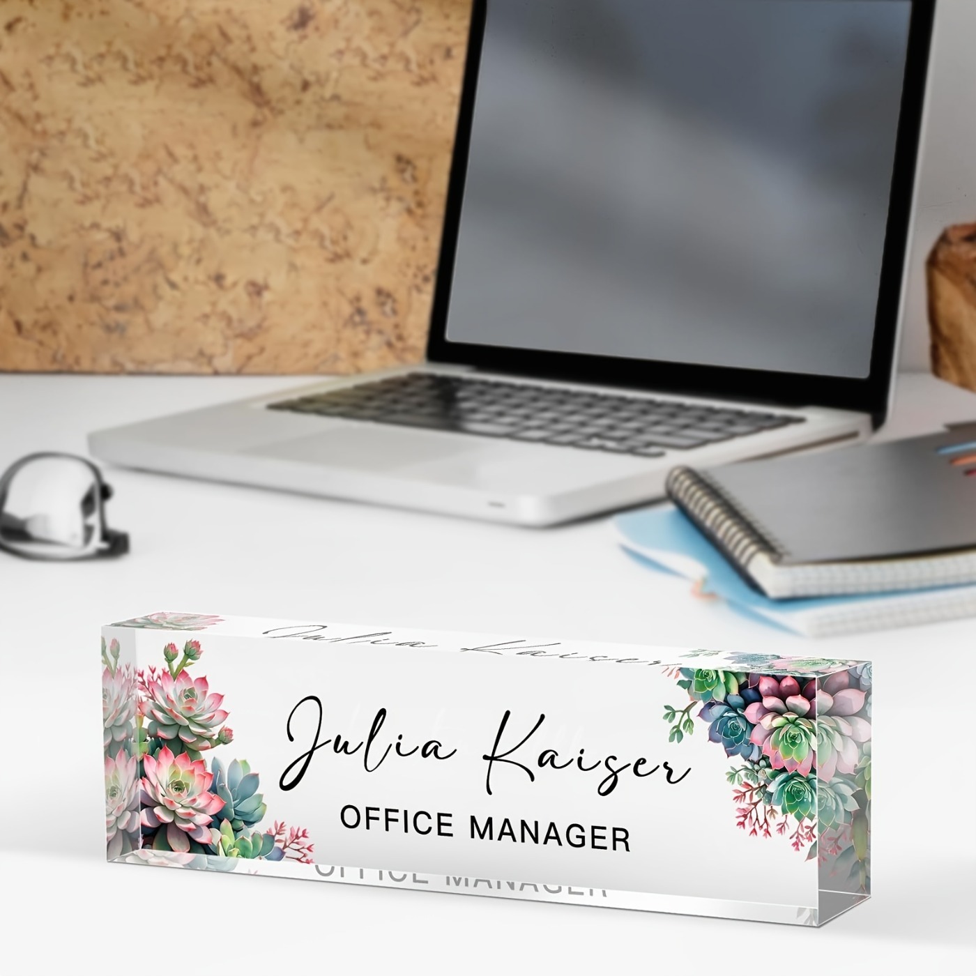 [2D Flat] 1pc Classic Style Ac - Desk Name Plate ulasan dan harga