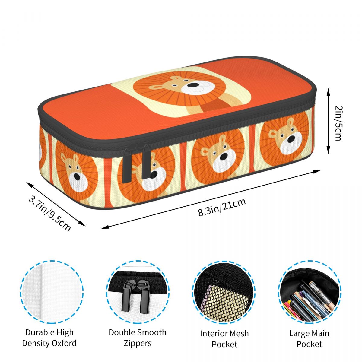 Cute Lion Cartoon Pencil Case  - Lion Stationery & Office Supply(Kunshan)Co.Ltd ulasan dan harga