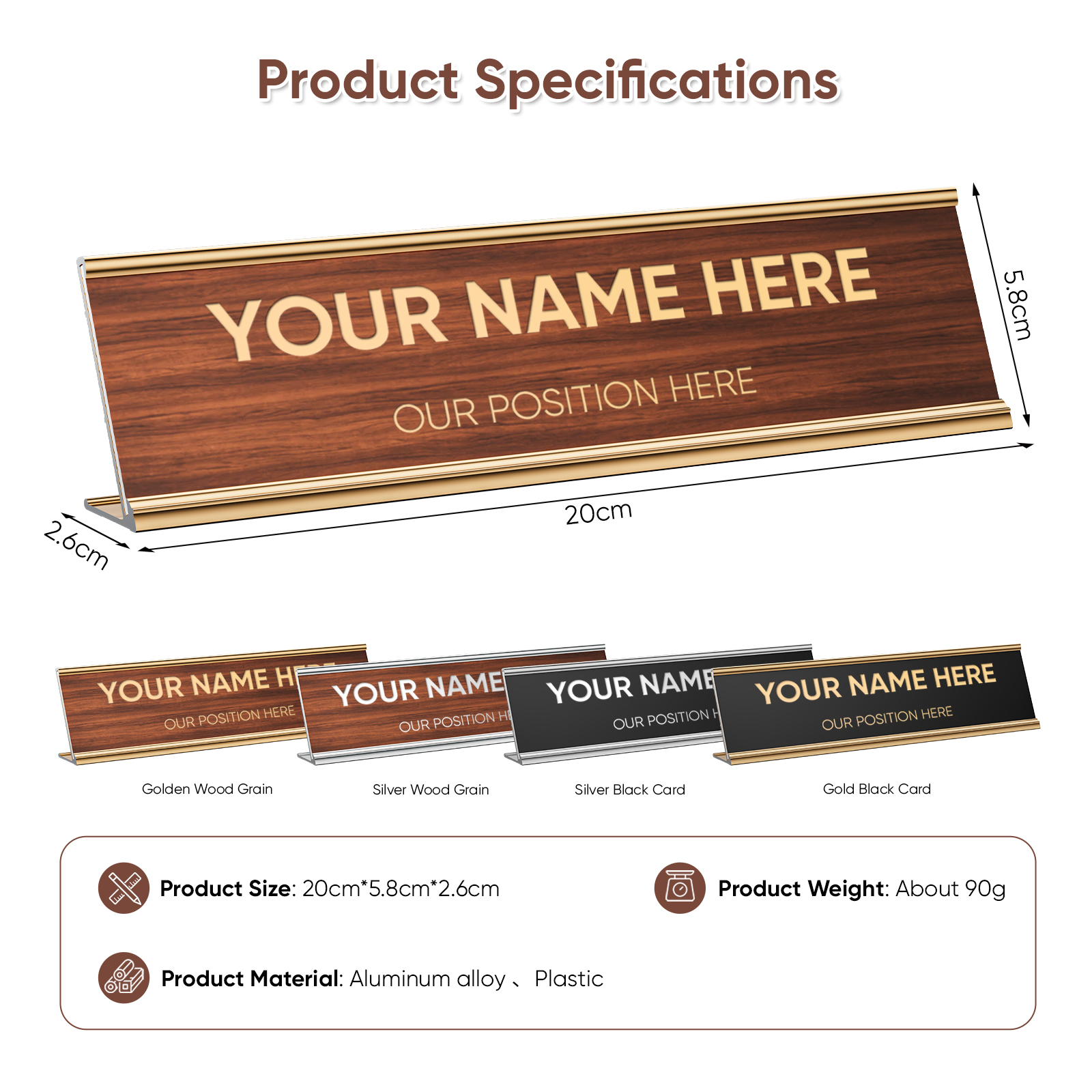 Free Personalized Custom Offic - Desk Name Plate ulasan dan harga
