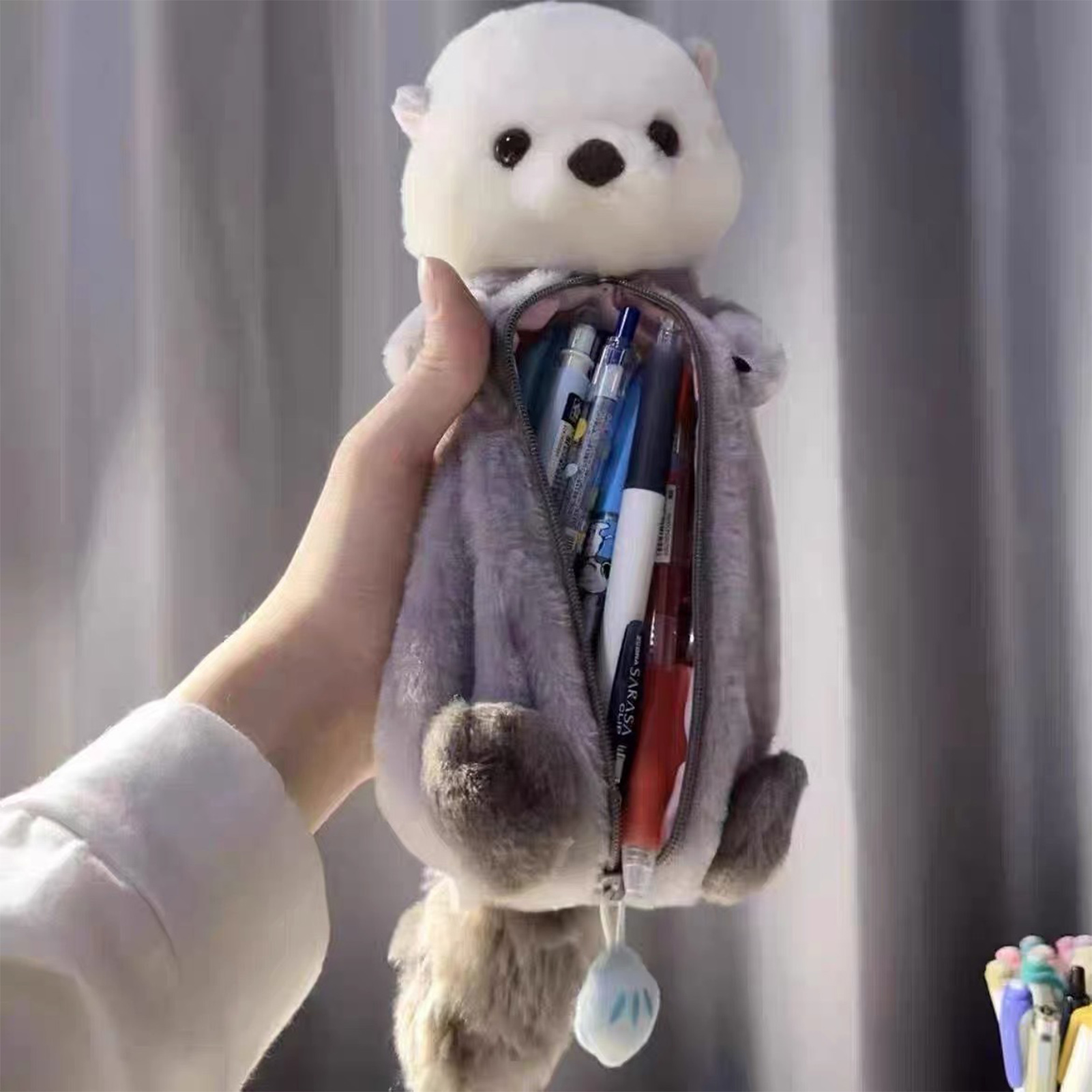 Creative Plush Toy Pencil Case - Stationery Office ulasan dan harga