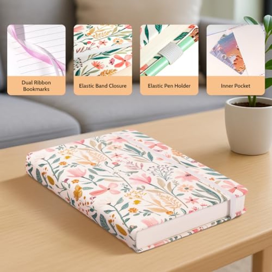 Floral Lined Journal for Women - Journal Leather Hardcover ulasan dan harga