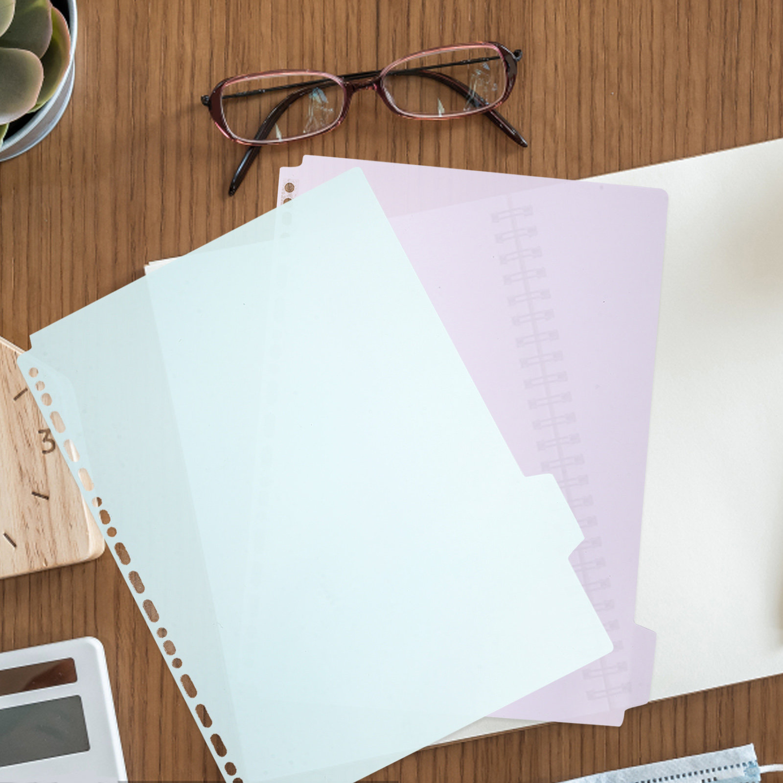 6Pcs Tabbed Binder Dividers A4 - Index Tab Divider ulasan dan harga