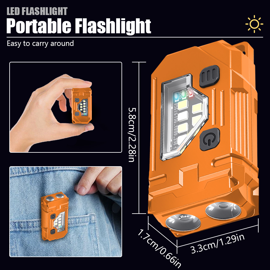 Mini Keychain EDC Flashlight R - Stationery Supply ulasan dan harga