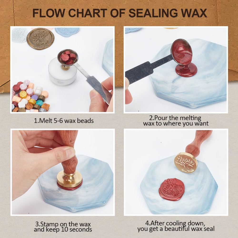 Steampunk Octopus Wax Seal Sta - Wax Seal Stamp Kit ulasan dan harga