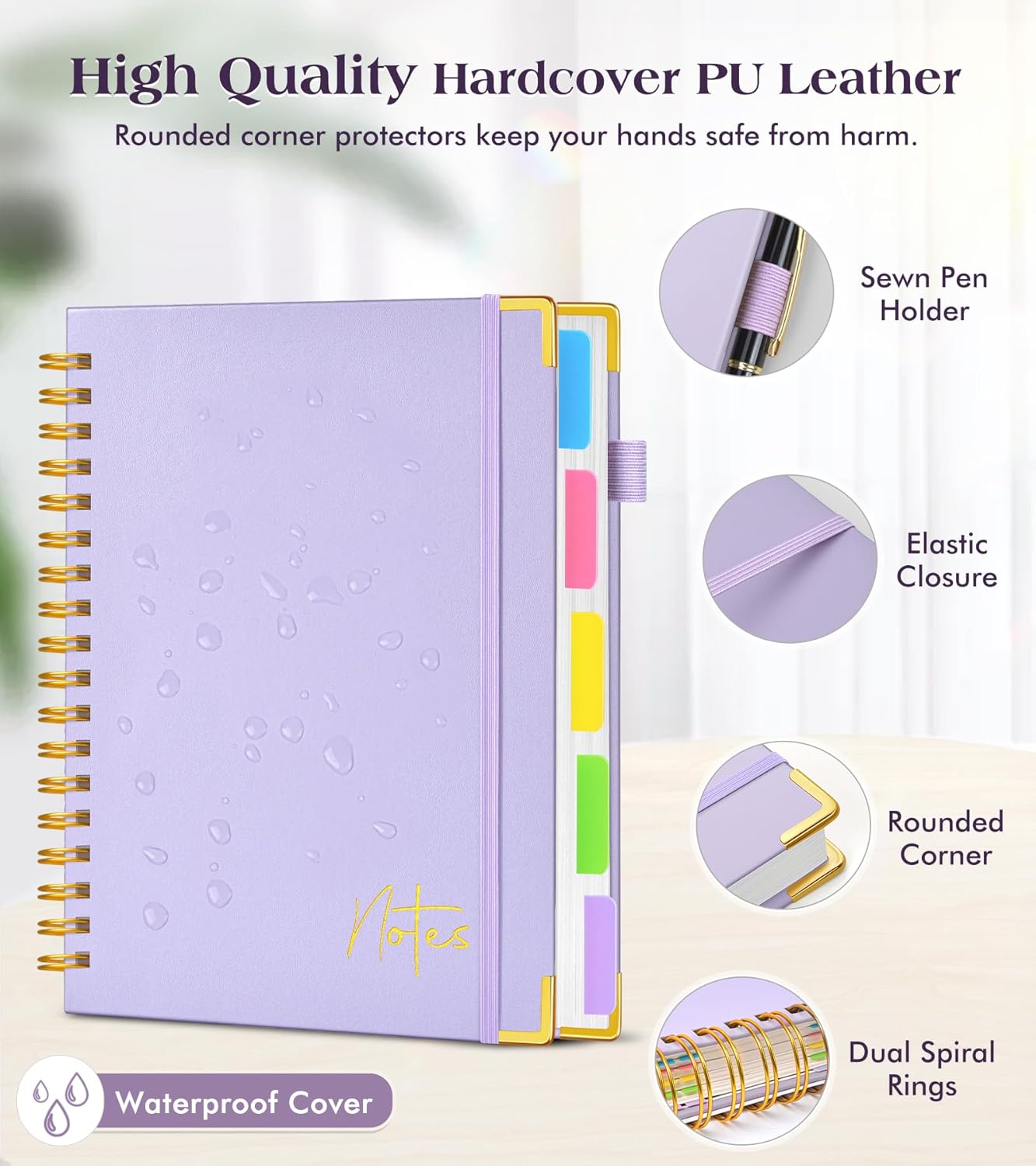 Spiral Notebook Journal with R - Journal Leather Hardcover ulasan dan harga
