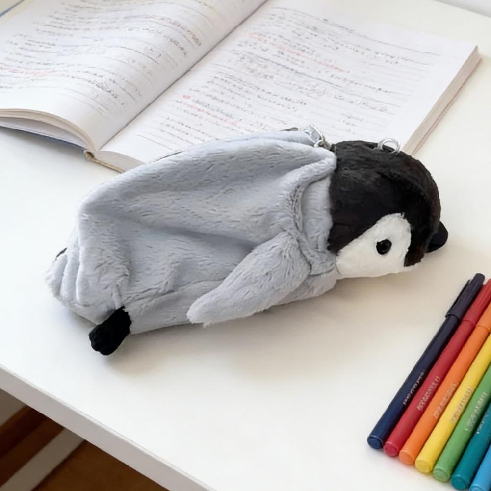 Cute Penguin Pencil Pouch Larg - Stationery Supply ulasan dan harga