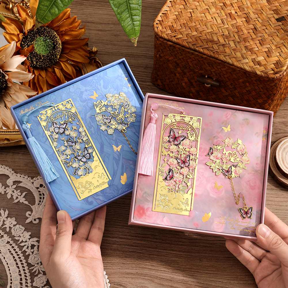 2 Pcs Butterfly Bookmarks With - Stationery Supply ulasan dan harga