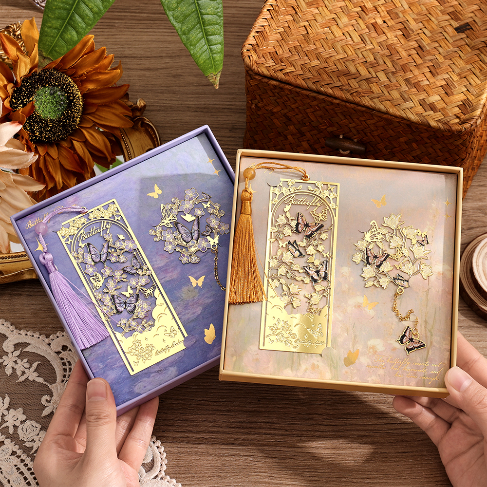 2 Pcs Butterfly Bookmarks With - Stationery Supply ulasan dan harga