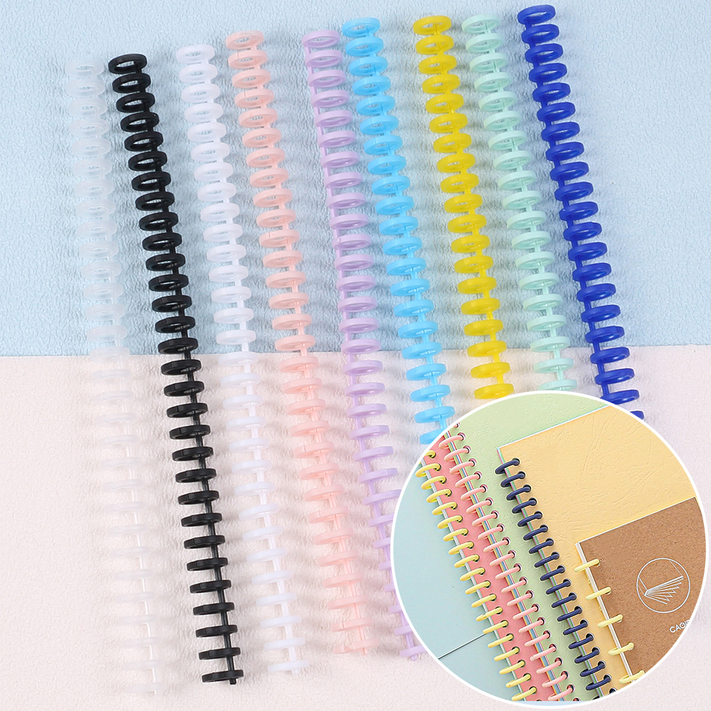 5/10Pcs Loose Leaf Binder Ring - Binding Comb Plastic ulasan dan harga