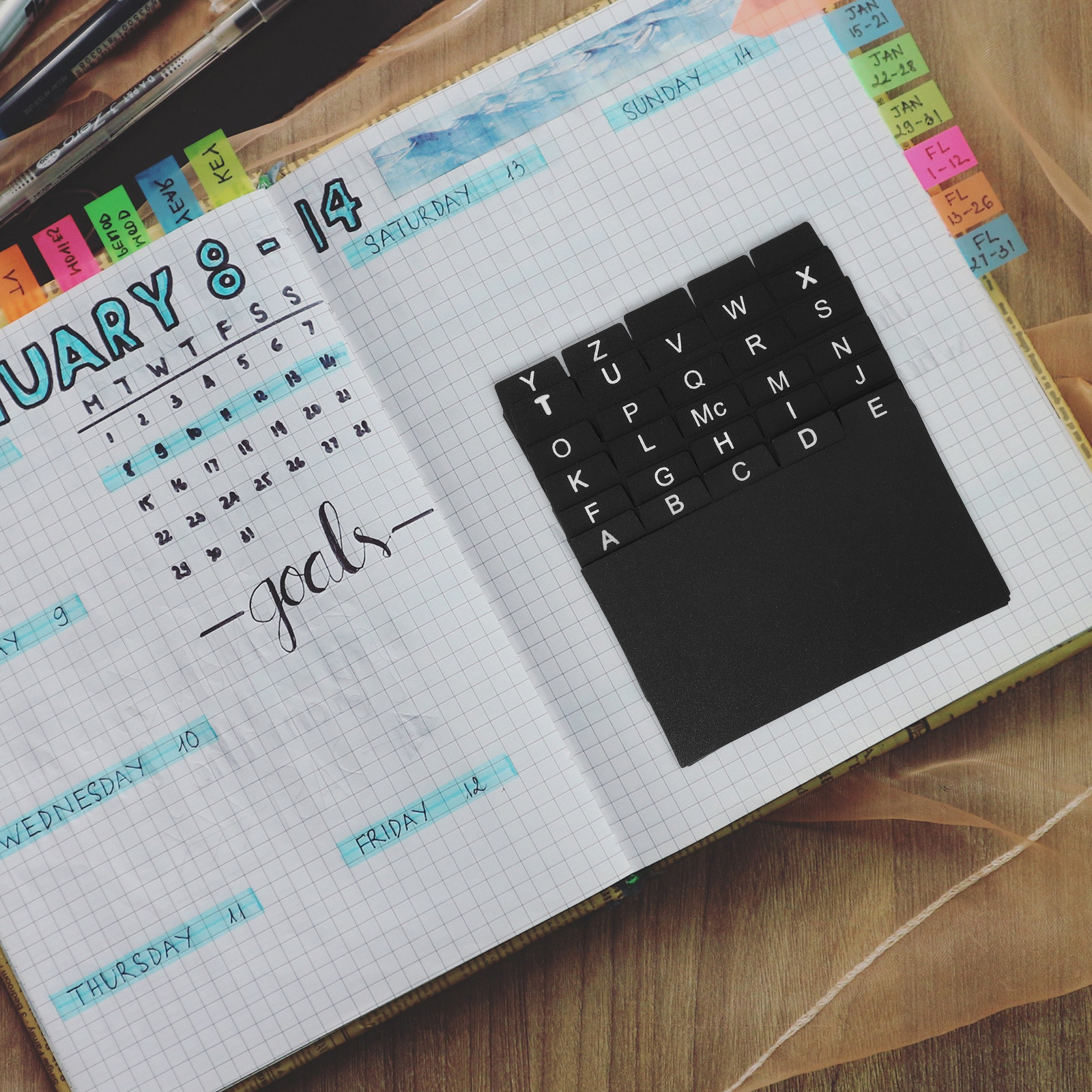 30Pcs Black Index Card Divider - Index Tab Divider ulasan dan harga