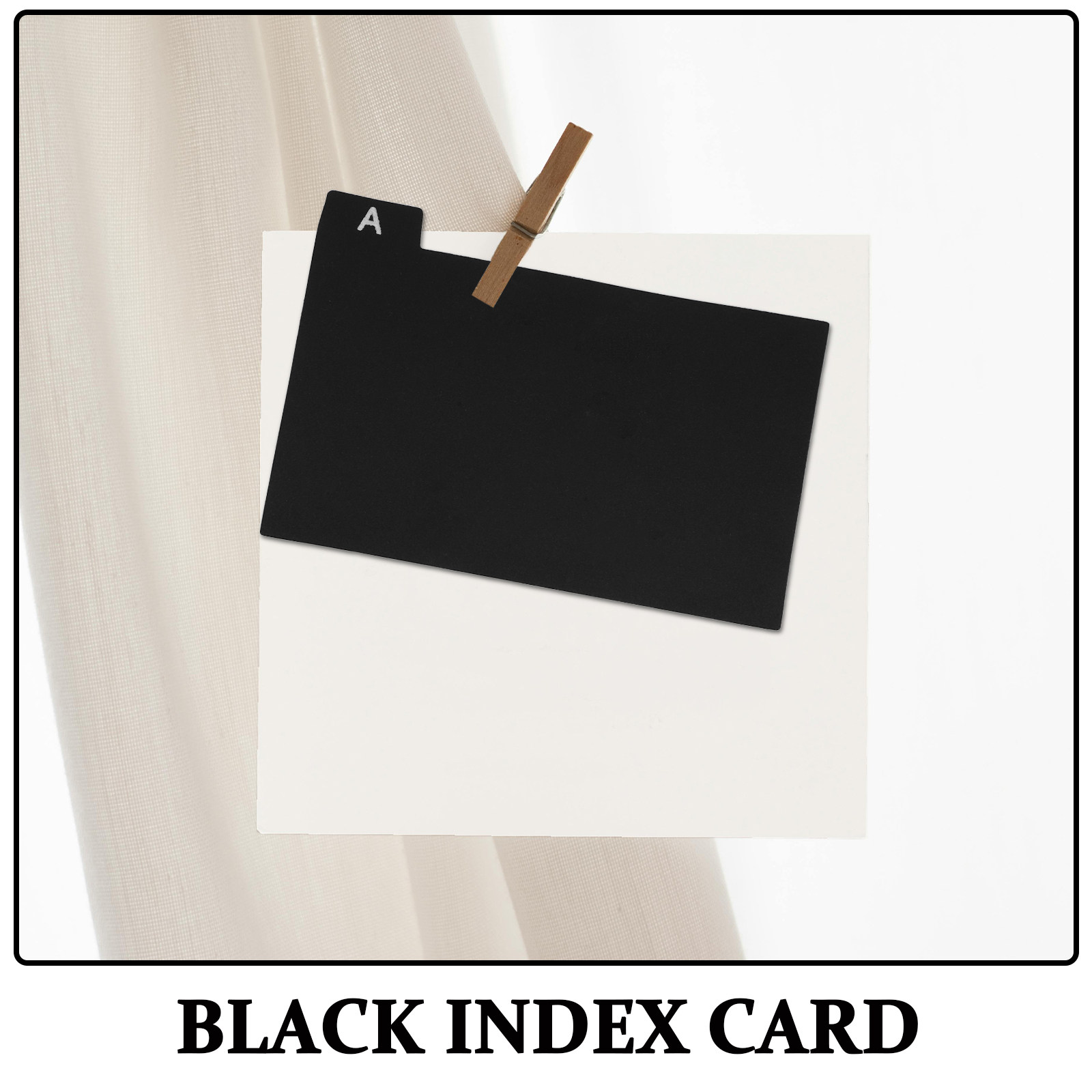 30Pcs Black Index Card Divider - Index Tab Divider ulasan dan harga