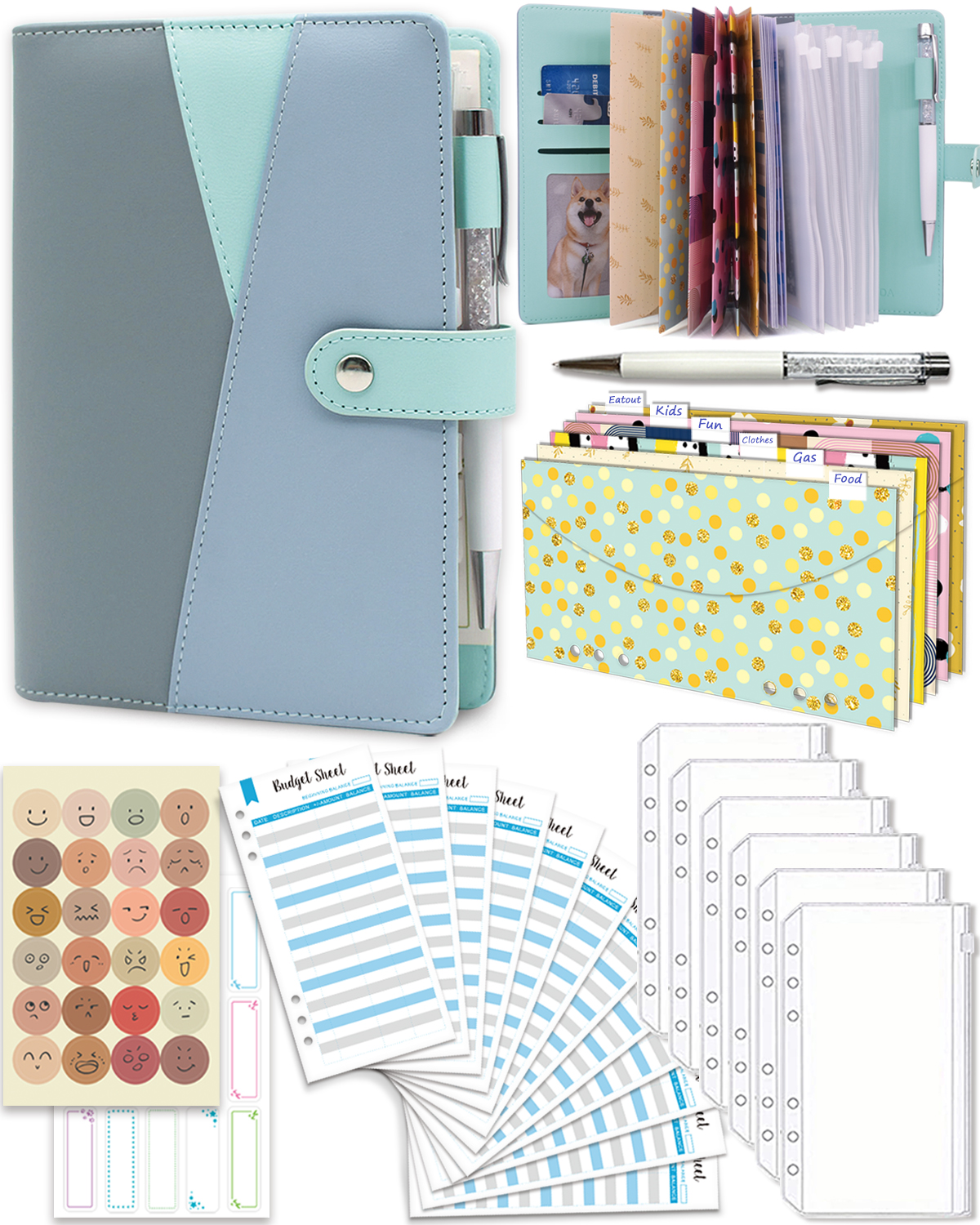 Budget Binder with Zipper Enve - Index Tab Divider ulasan dan harga
