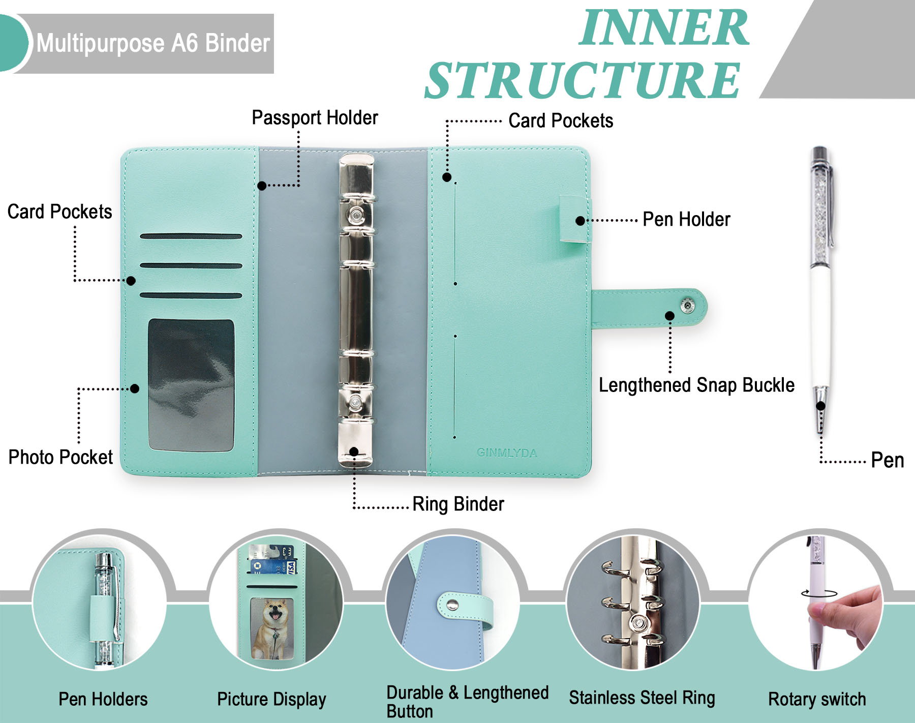 Budget Binder with Zipper Enve - Index Tab Divider ulasan dan harga