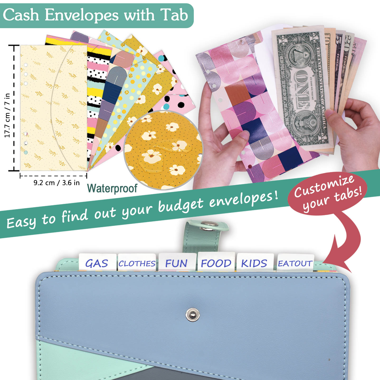 Budget Binder with Zipper Enve - Index Tab Divider ulasan dan harga