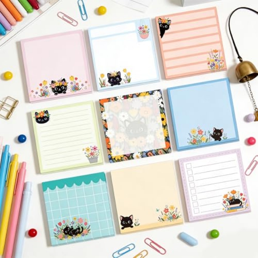 9pcs 540 Sheets Cute Sticky No - Memo Pad Sticky ulasan dan harga