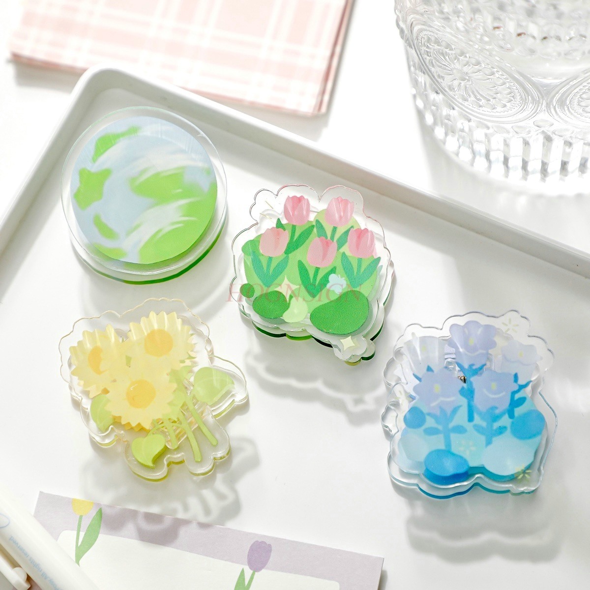 1pcs Afternoon Garden Acrylic  - Office Stationery And Supply ulasan dan harga