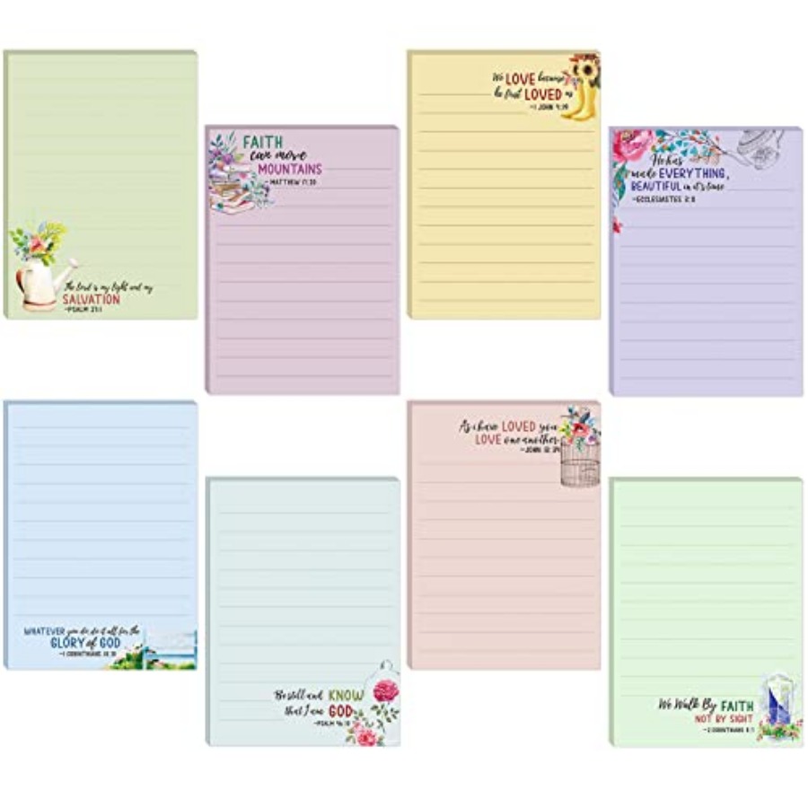 8 Pack Bible Sticky Notes 240  - Memo Pad Sticky ulasan dan harga
