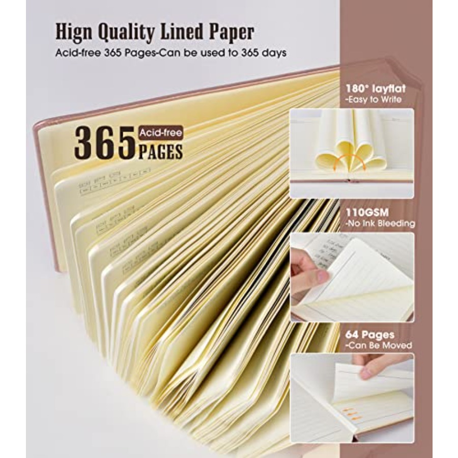 Journal Notebook -365 Pages Th - Journal Leather Hardcover ulasan dan harga