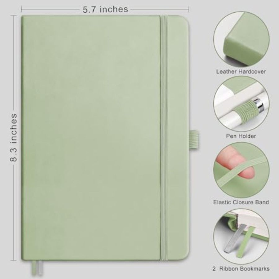 Dotted Journal Notebook, 320 N - Journal Leather Hardcover ulasan dan harga