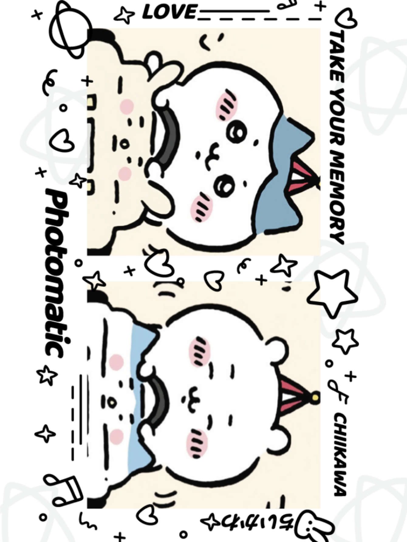 Random Chiikawa cards: a range - Cardstock Paper Pack ulasan dan harga