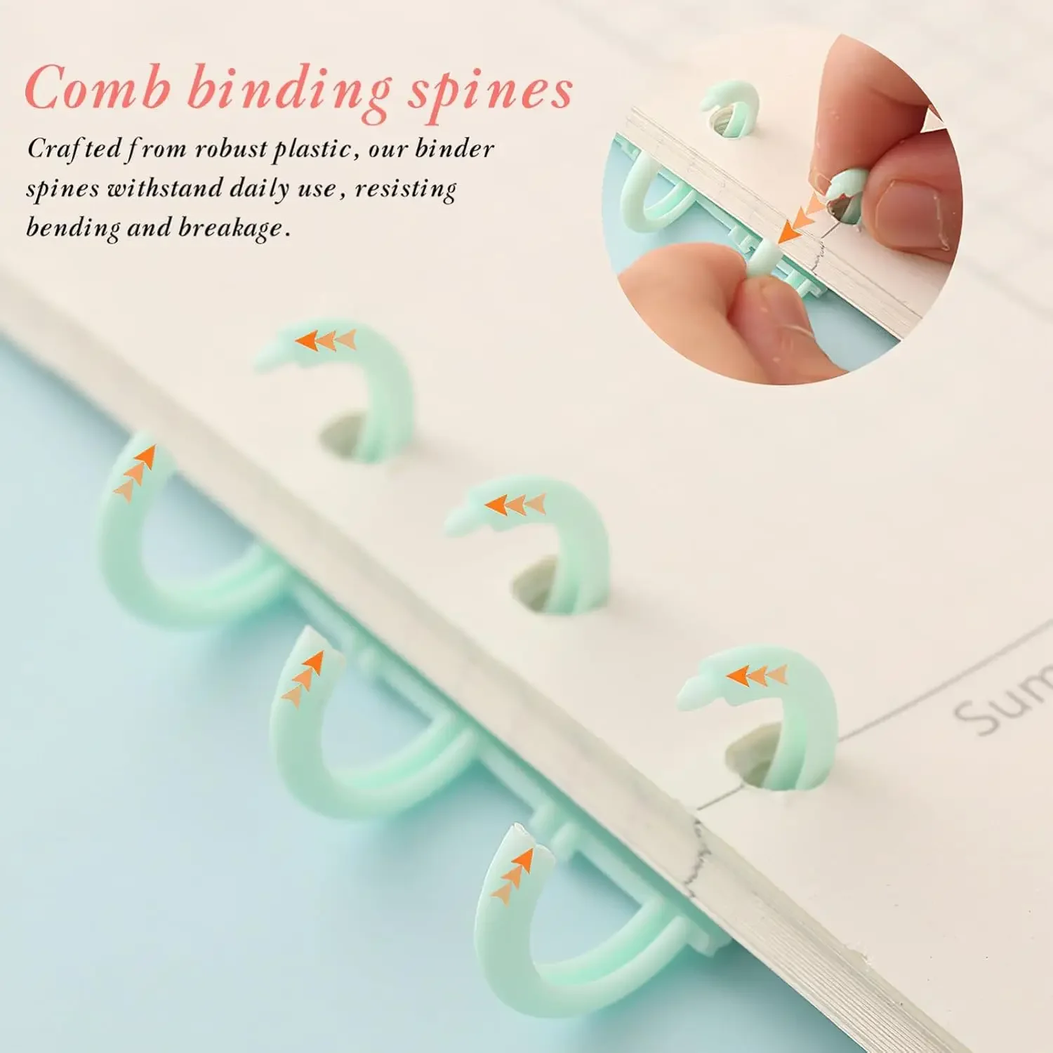 5-10PCS Comb Binding Spines Pl - Binding Comb Plastic ulasan dan harga