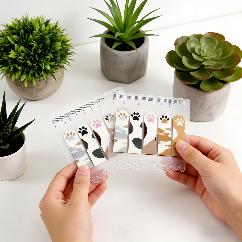 Cute Cat Paw PET Index Tabs, T - Index Tab Divider ulasan dan harga
