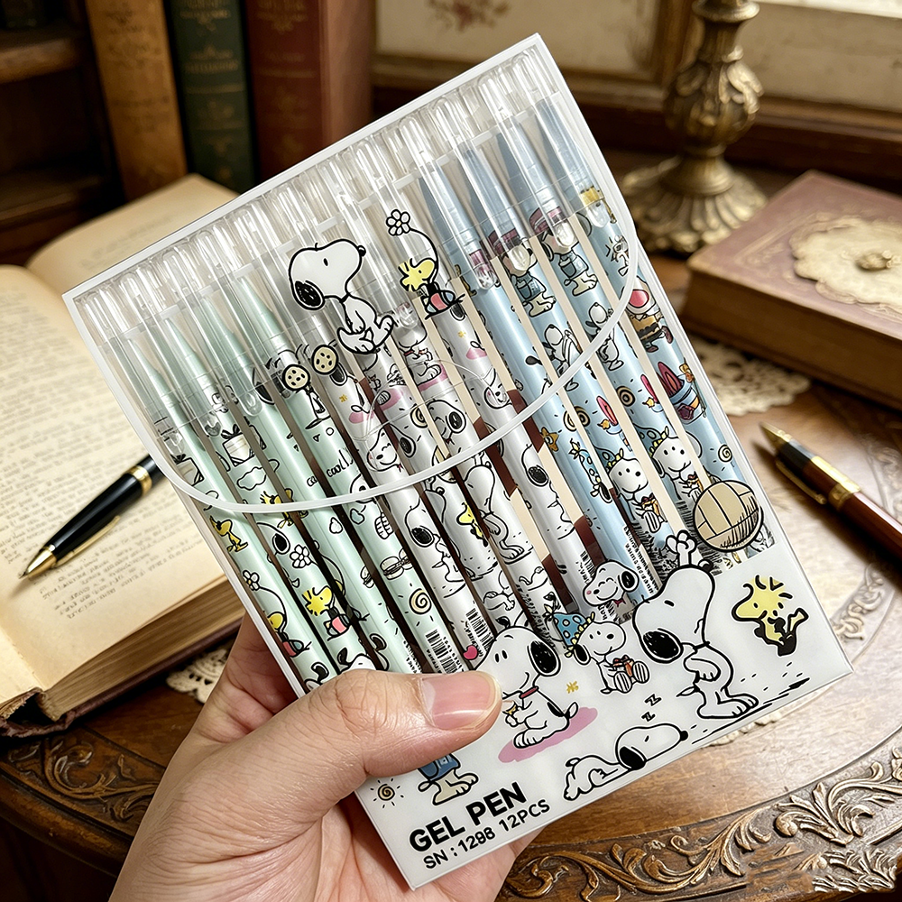 12pcs Snoopy Premium Erasable  - Stationery Office ulasan dan harga
