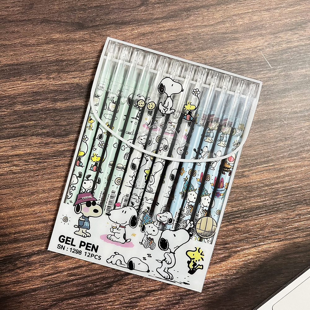 12pcs Snoopy Premium Erasable  - Stationery Office ulasan dan harga