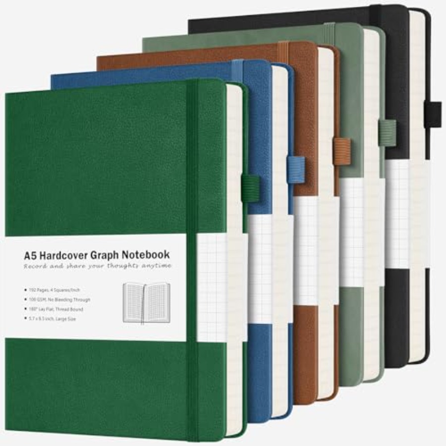 Paper Notebook, 5 Pack Hardcov - Journal Leather Hardcover ulasan dan harga