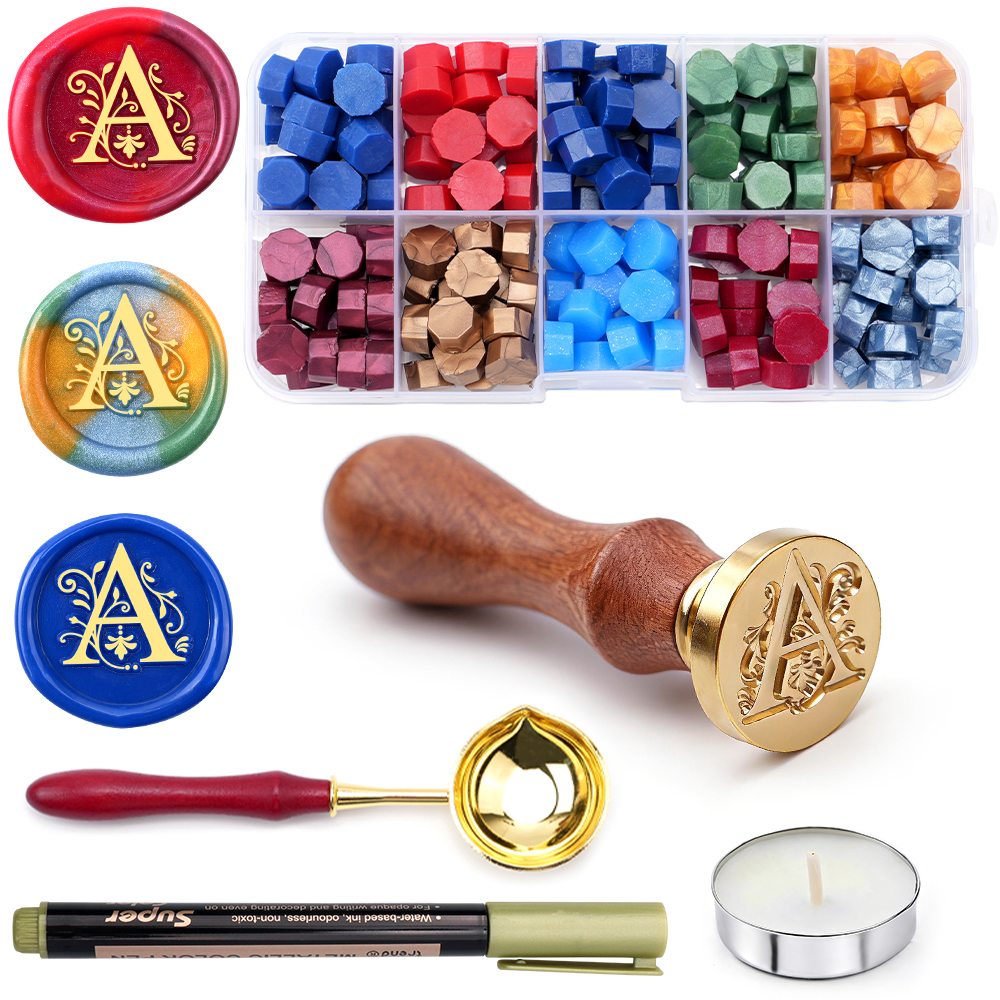 A-Z letter Wax Seal Stamp Kit  - Wax Seal Stamp Kit ulasan dan harga
