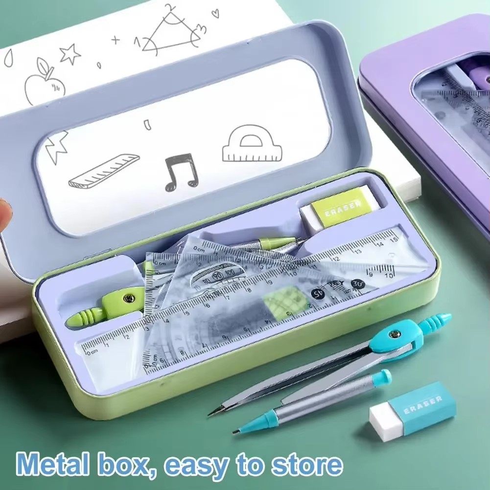 7-Piece Student Compass Protra - Compass Geometry Set ulasan dan harga